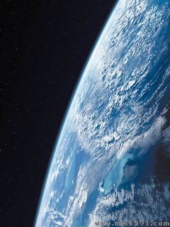 从太空看到的美丽蓝色星球240×320手机图片下载