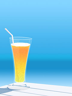 一大杯橙汁240×320手机图片大全