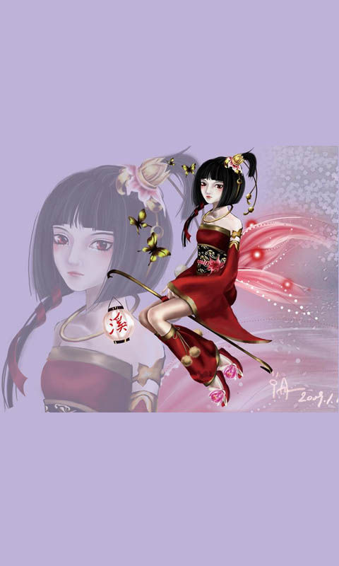 夜灵溪的唯美480800手机壁纸