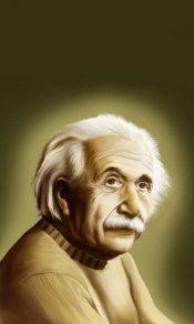 敏锐的爱因斯坦480×800手机壁纸