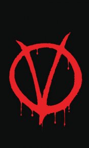v字仇杀队的v形标志480×800手机壁纸图片