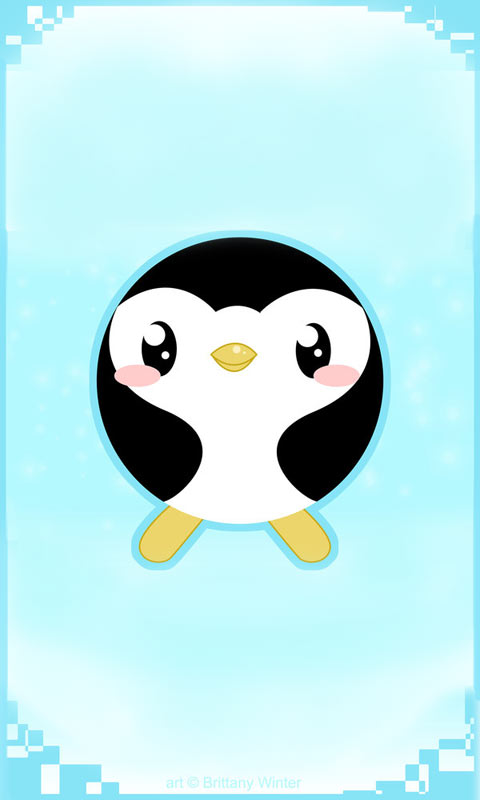 企鹅这严寒世界里的小精灵，动物480×800手机壁纸