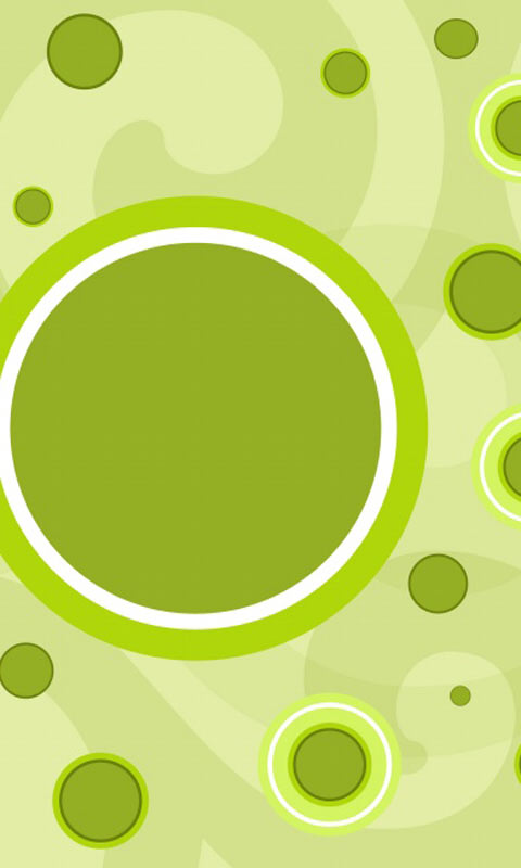 绿色的大小圈点素雅设计图片480×800手机壁纸