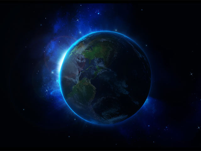 11张高清从太空看地球的蓝色手机壁纸图片大全（2）