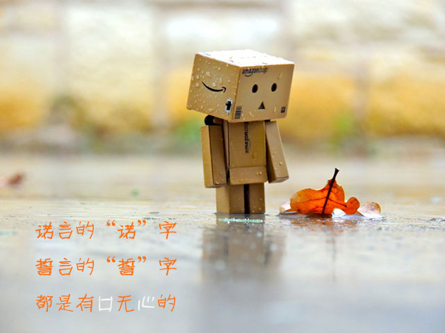 用心去述说,关于诺言的手机壁纸文字图片下载