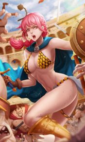 海贼王蕾贝卡rebecca性感三点式黄金战衣香艳1080p手机壁纸下载