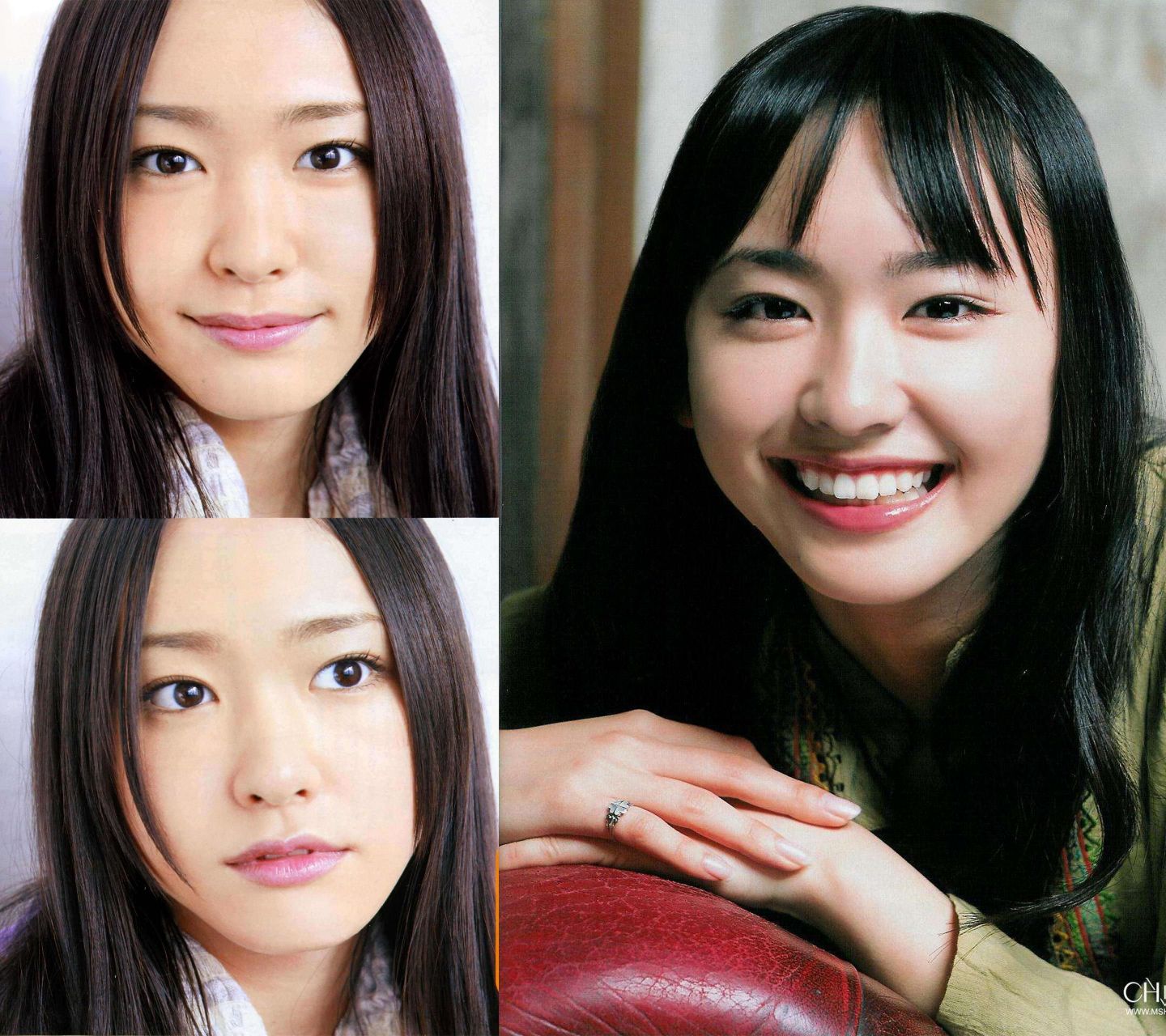 日本人气女演员新垣结衣甜甜笑手机壁纸图片集下载