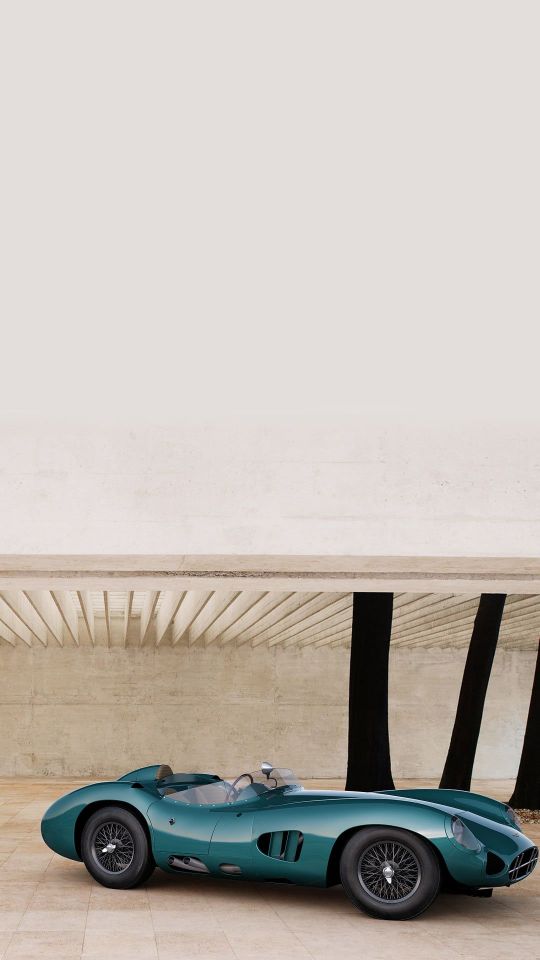 1958年款阿斯顿马丁dbr1经典跑车手机壁纸图片