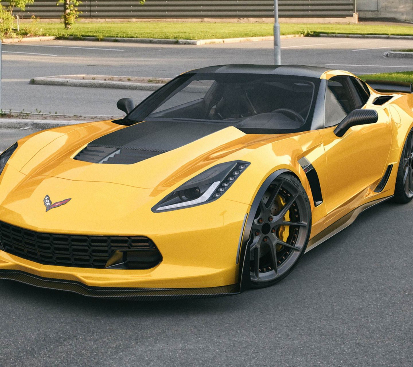 雪佛兰旗下超跑科尔维特Z06 C7-R Edition高清手机壁纸下载