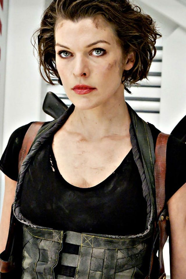 生化危机爱丽丝主演Milla Jovovich帅气剧照手机壁纸