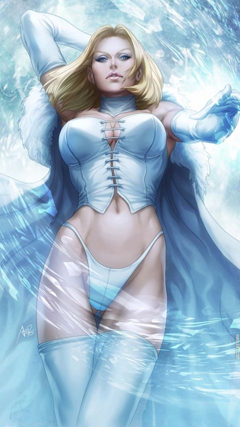 漫威x战警超级英雄白皇后emma frost超性感图片手机壁纸