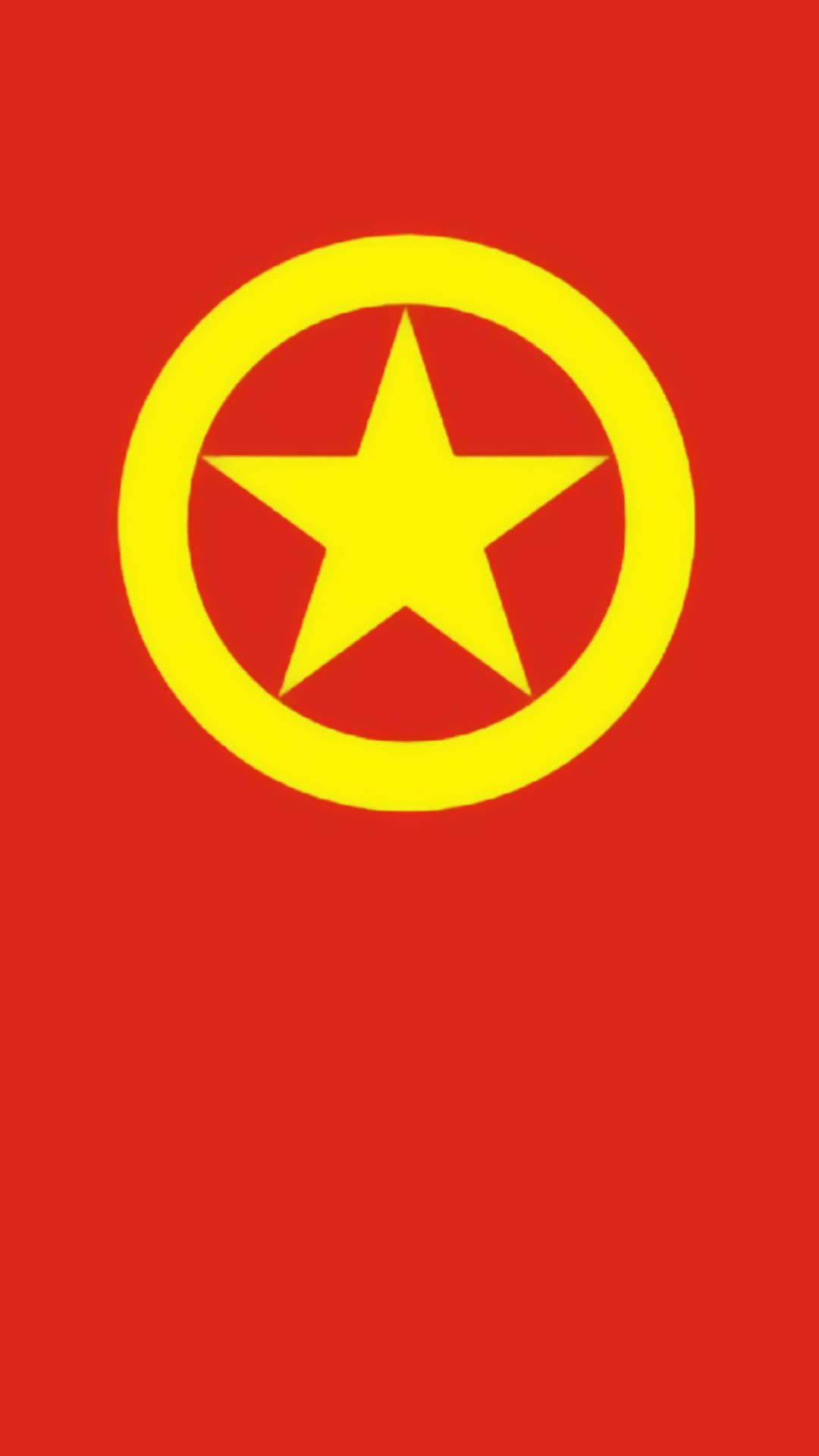 中国共青团团旗帜和团徽高清图片手机壁纸下载