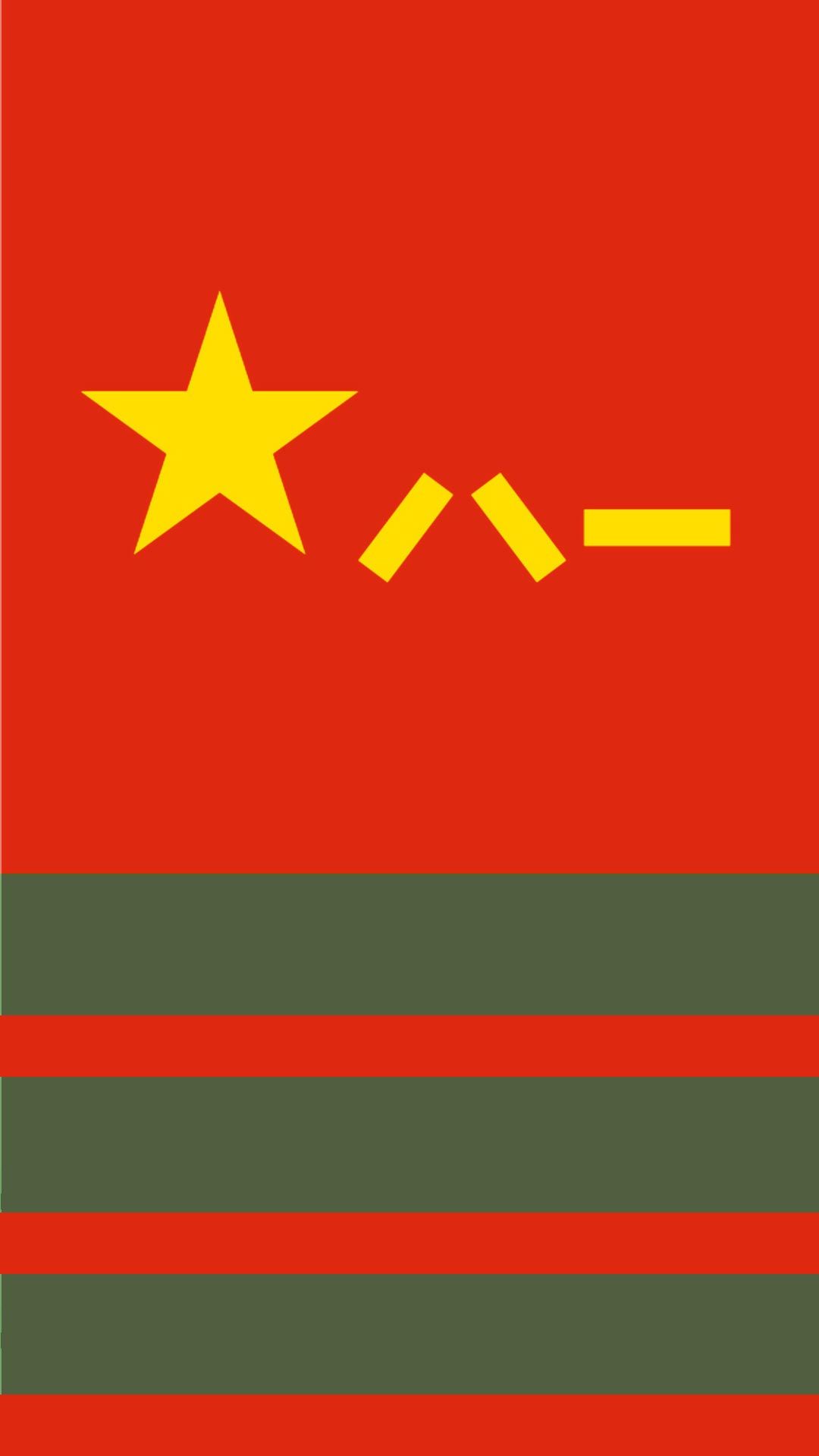 中国人民解放军陆军海军空军火箭军军旗，武警部队队旗高清壁纸手机图片（5）