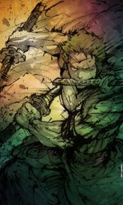海贼王绿藻头，三刀流大剑豪罗罗诺亚索隆高清帅气手机壁纸图片（2）