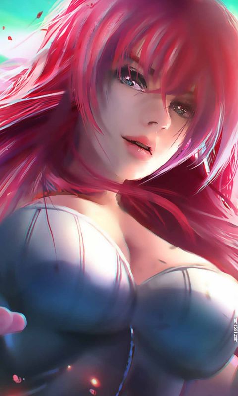 恶魔高校女主角灭杀姬莉亚丝·吉蒙里巨乳性感手机壁纸图片(7)