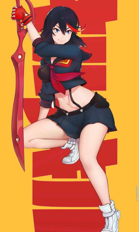 动漫斩服少女女主角缠流子变身性感手机图片壁纸1080(5)