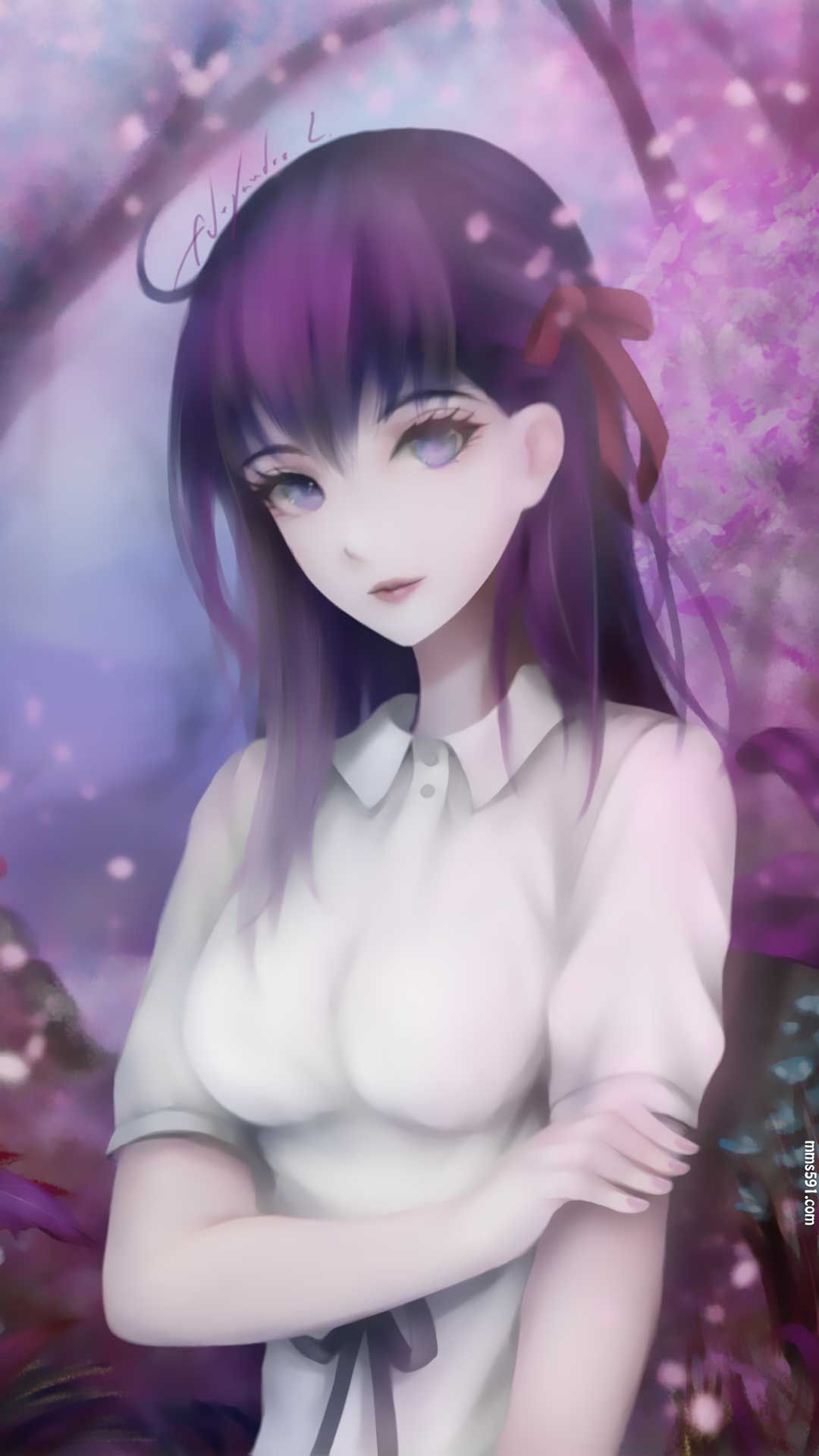 Fate/stay night魔术师间桐樱手机壁纸图片集高清1080P