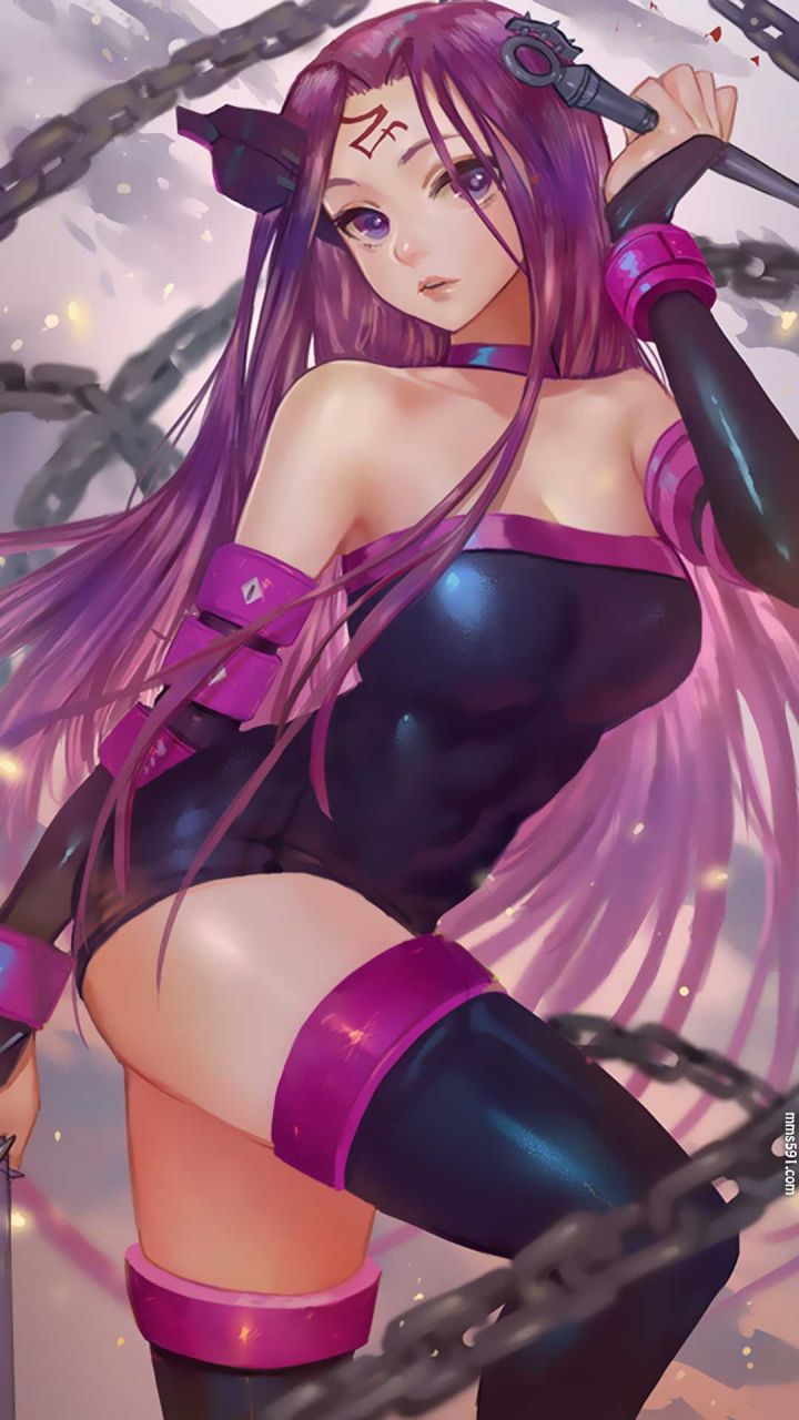 Fate/stay night鲜血之骑兵Rider美杜莎大胸性感手机壁纸图片