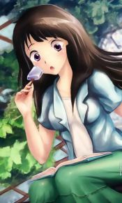 动漫冰菓我很好奇女主角黑长直千反田爱瑠手机壁纸图片集（4）