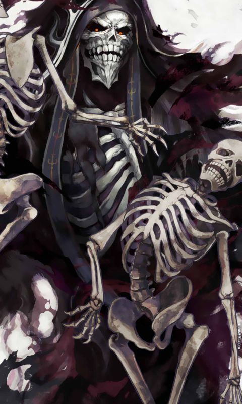 overlord男主角骷髅魔法师飞鼠安兹·乌尔·恭手机壁纸图片(3)