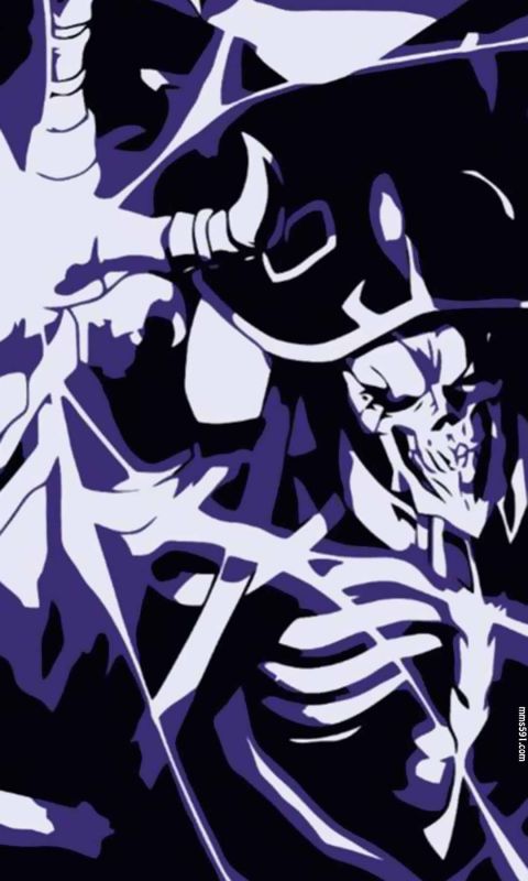 Overlord男主角骷髅魔法师飞鼠安兹·乌尔·恭手机壁纸图片（5）
