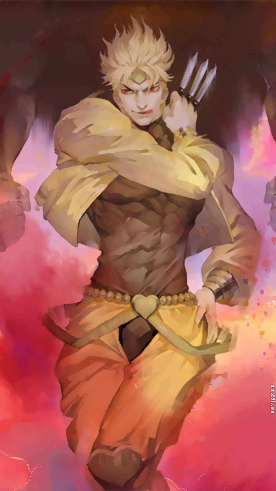 第一部JOJO的奇妙冒险大反派迪奥·布兰度DIO手机壁纸图片（4）