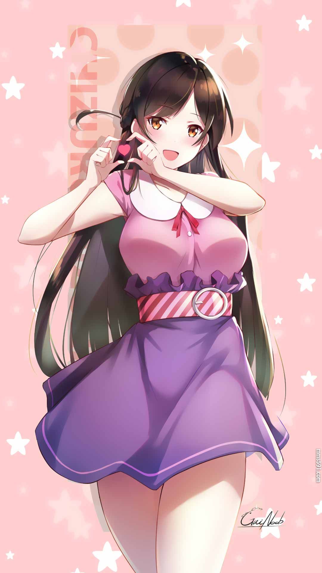 完美二次元女友，租借女友女主角水原千鹤(一之濑)手机壁纸图片