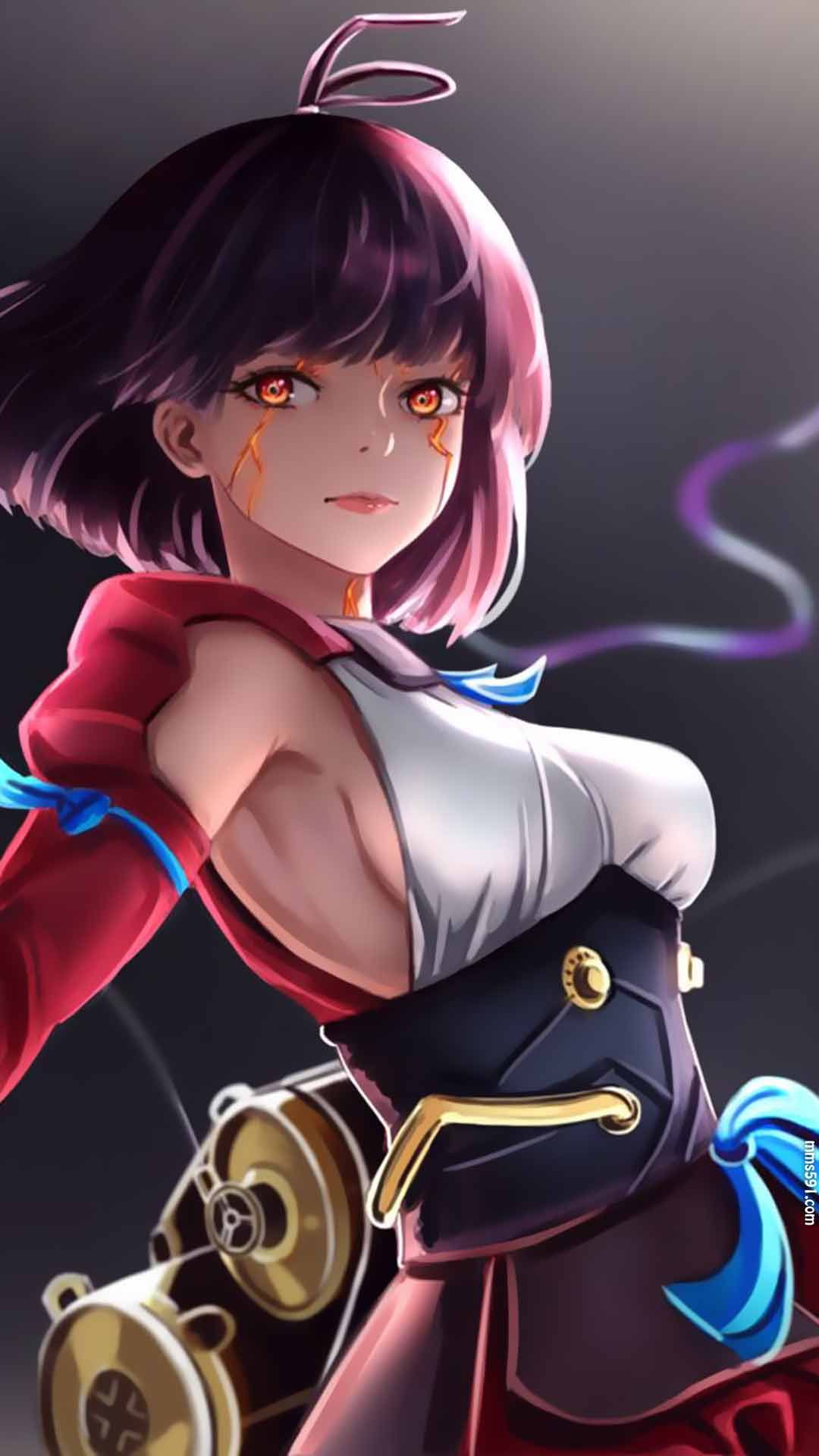 甲铁城的卡巴内瑞女主角短发美少女无名mumei手机壁纸图片（5）