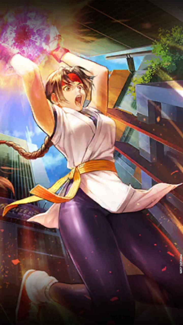 拳皇辫子美女坂崎百合由莉Yuri Sakazaki手机壁纸图片高清1080（2）