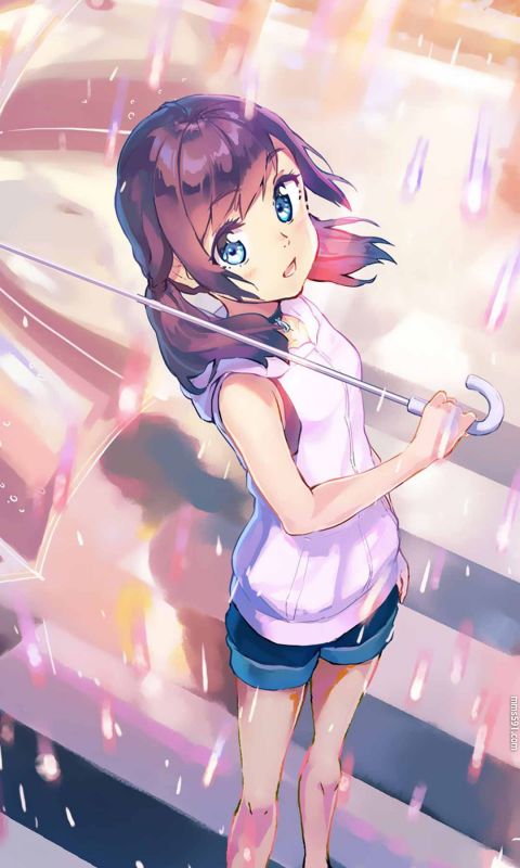 天气之子双马尾女主角晴女天野阳菜amano hina手机壁纸图片集