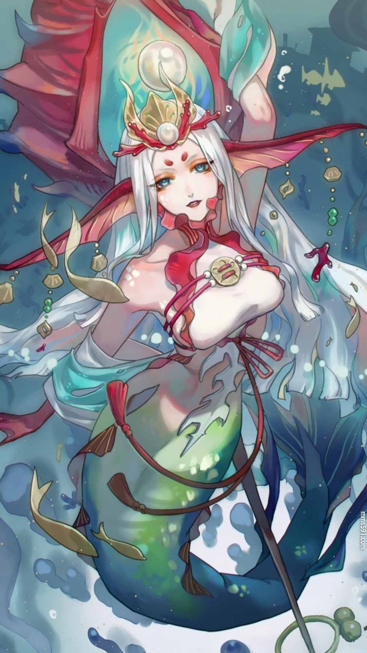 阴阳师人鱼公主SSR式神千姬手机壁纸图片
