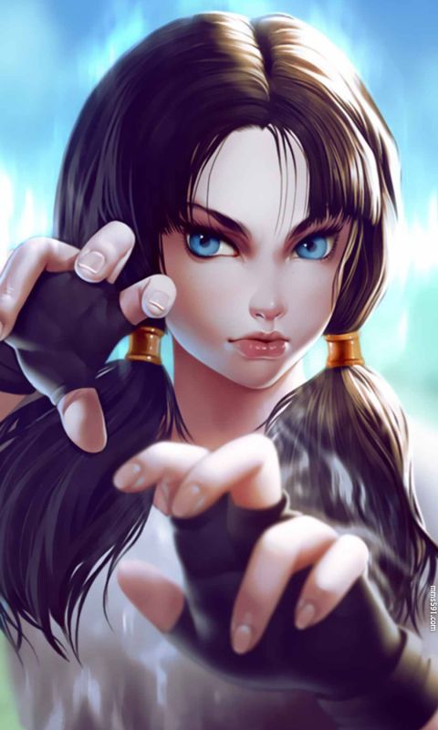 撒旦的女儿碧儿,七龙珠两个辫子的比迪丽videl手机壁纸图片(4)