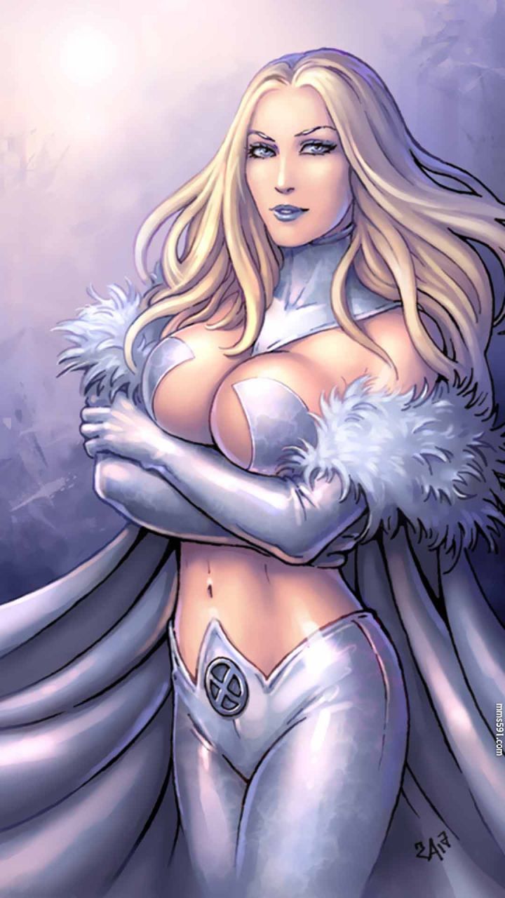 漫威X战警超级英雄白皇后Emma Frost超性感图片手机壁纸(3)