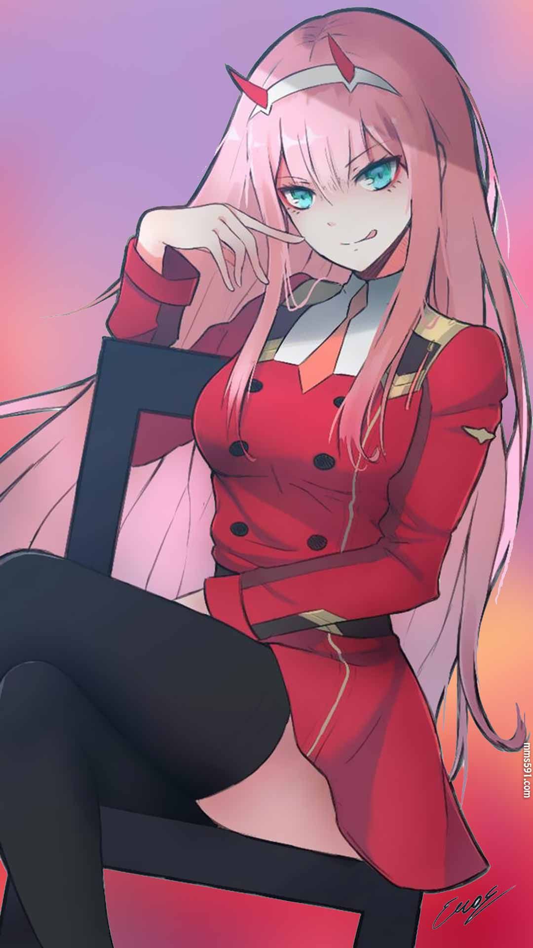 DARLING in the FRANXX女主角零二Zero Two 02高清手机壁纸图片集（12）