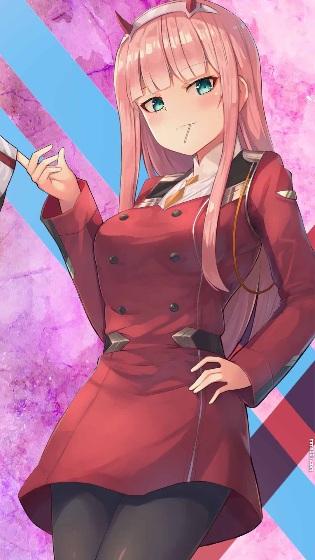 DARLING in the FRANXX女主角零二Zero Two 02高清手机壁纸图片集（14）