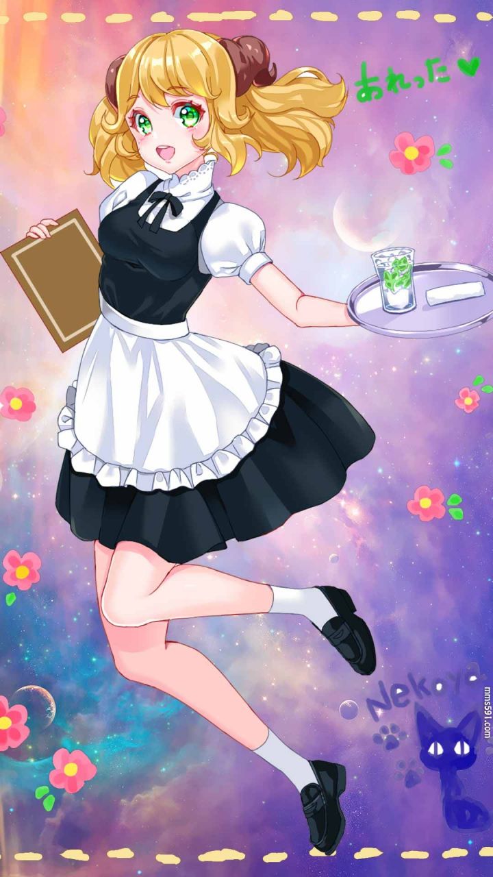 异世界食堂长角的女服务员阿蕾塔Aletta手机壁纸图片1080