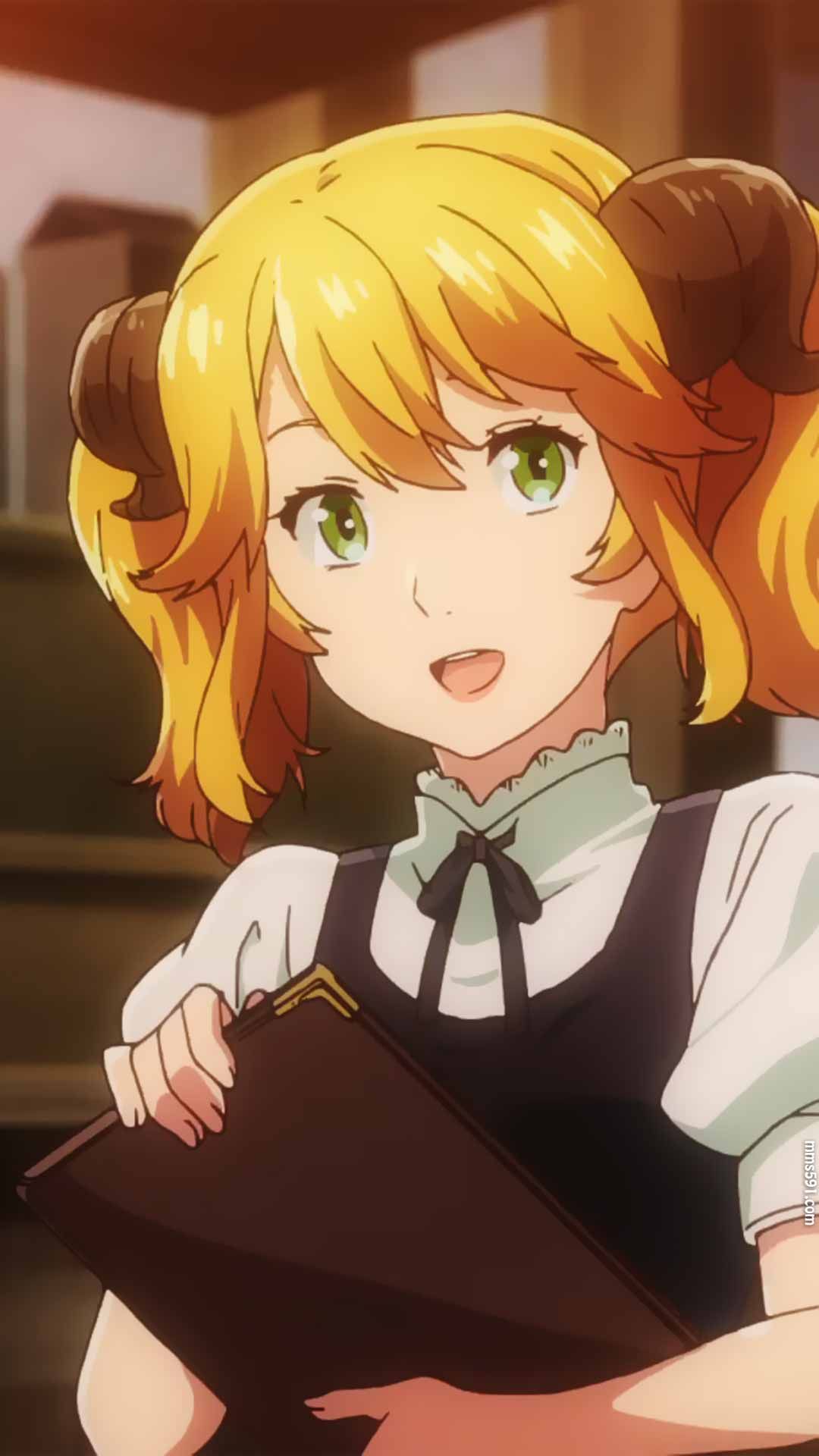 异世界食堂长角的女服务员阿蕾塔Aletta手机壁纸图片1080（4）