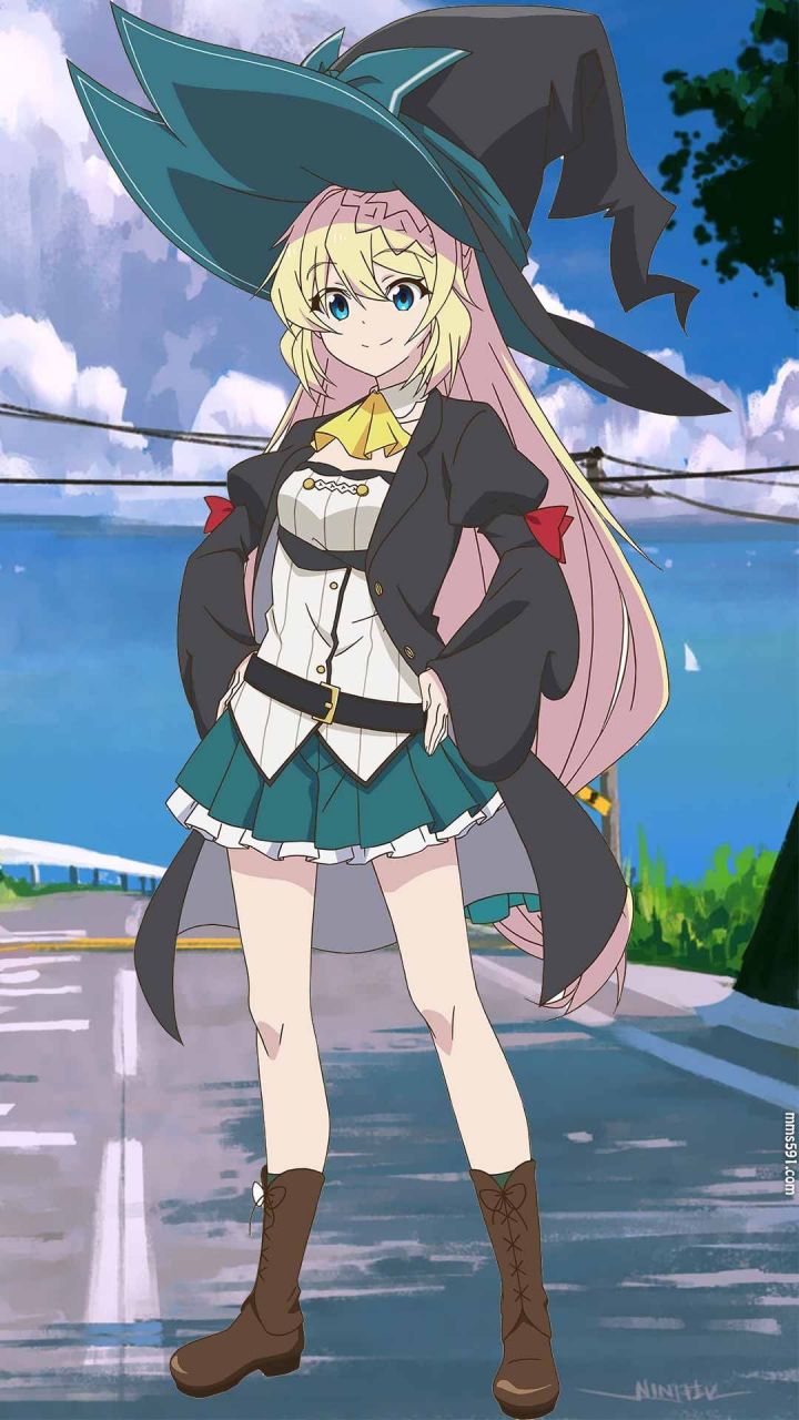 打了300年的史莱姆，练到了满级女主角亚梓莎azusa aizawa手机壁纸图片