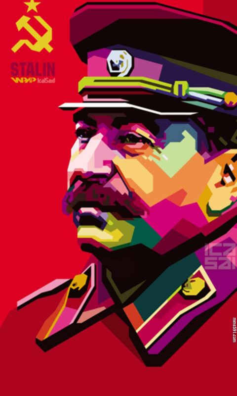 前苏联总书记约瑟夫·斯大林Joseph Stalin半身像手机壁纸图片