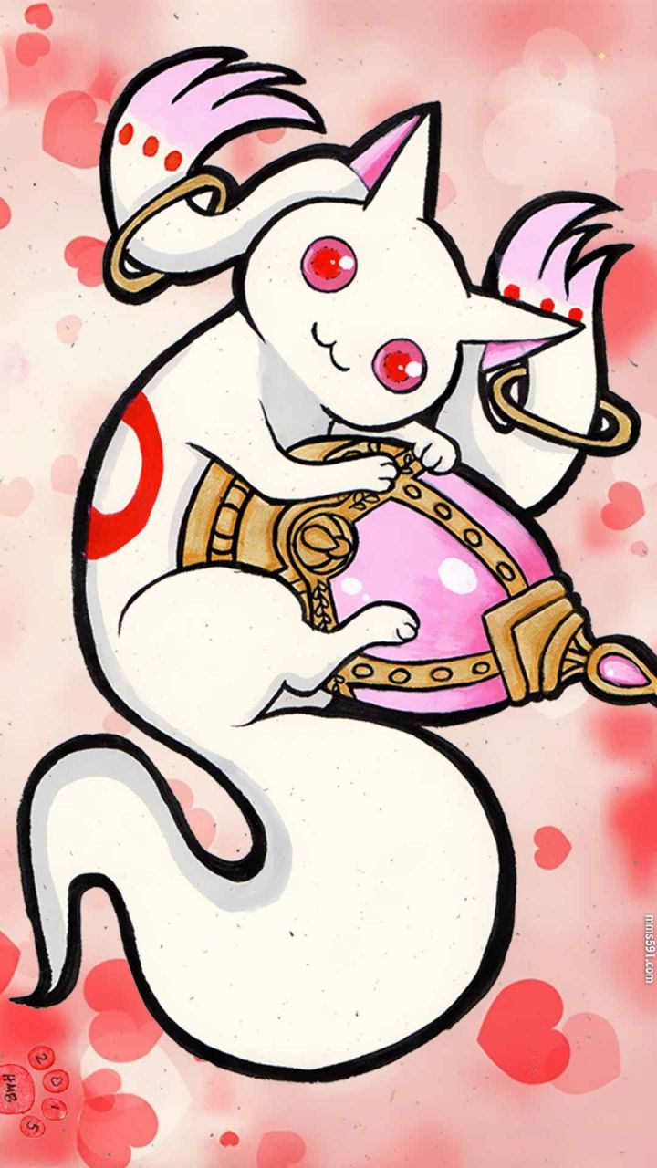 萌宠一只，魔法少女小圆孵化者丘比Incubator kyubey手机壁纸图片集