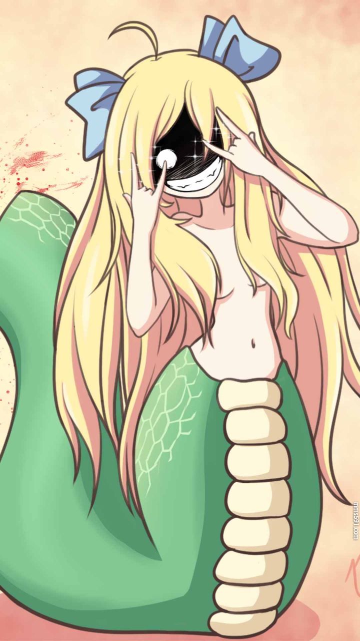 邪神与厨二病少女女主角蛇女邪神酱Jashin chan手机壁纸图片集（3）