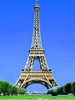 高高矗立的埃菲尔铁塔240×320手机图片下载