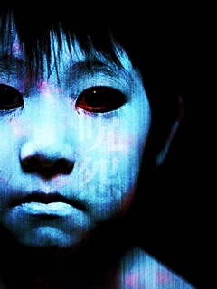 日本恐怖片咒怨中的小男孩240×320手机图片