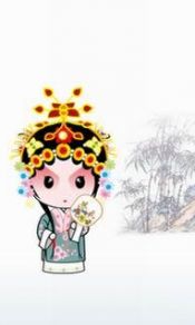 楚楚动人青衣装240×320手机图片壁纸