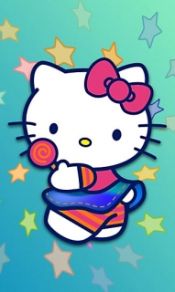 可爱kitty猫240×320手机图片