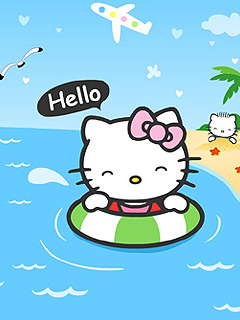 hello kitty240×320手机图片