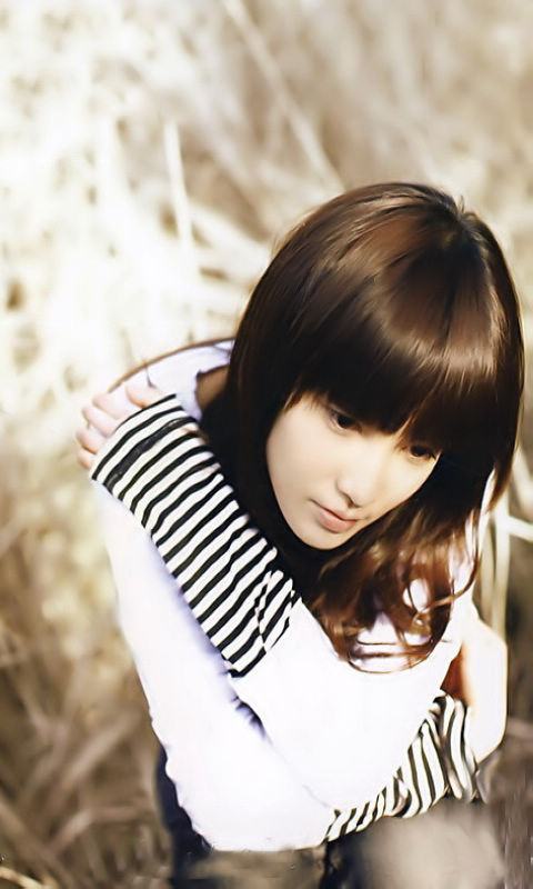 顺滑秀发480×800手机壁纸