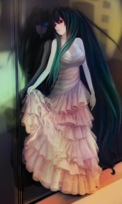 古典高贵初音未来礼服480×800手机壁纸