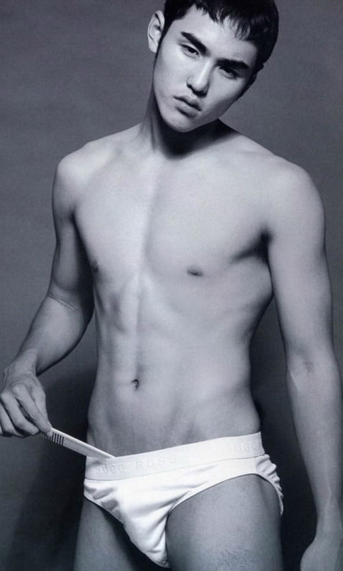 阮经天男性魅力内衣写真480×800手机壁纸