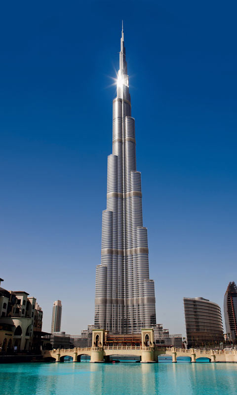 迪拜的哈利法塔480×800手机壁纸